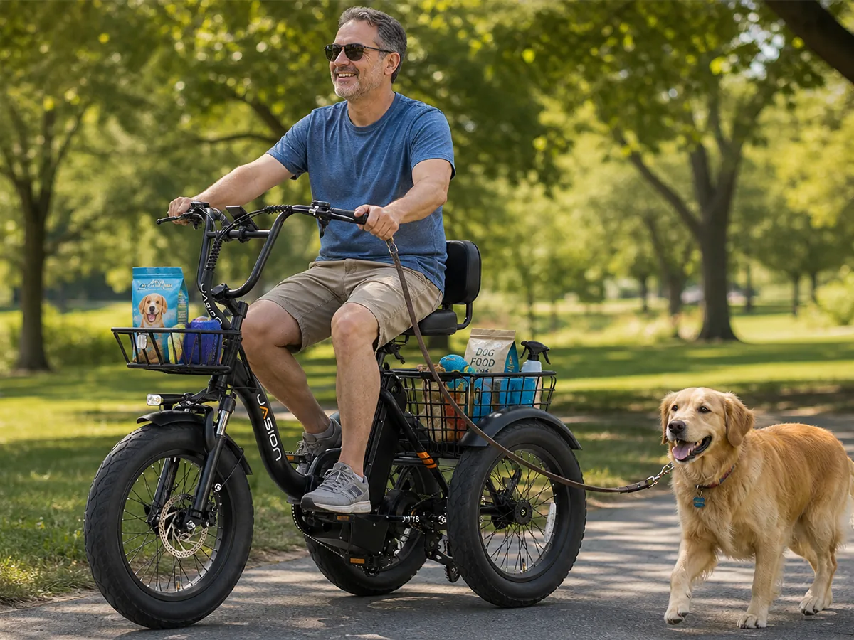 View photo: Jasion JT18 Electric Trike in Black