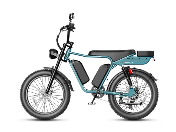 Jasion RetroVolt Max, Jasion moped-style fat-tire e-bike, new at Lake Park Bicycles in North Palm Beach
